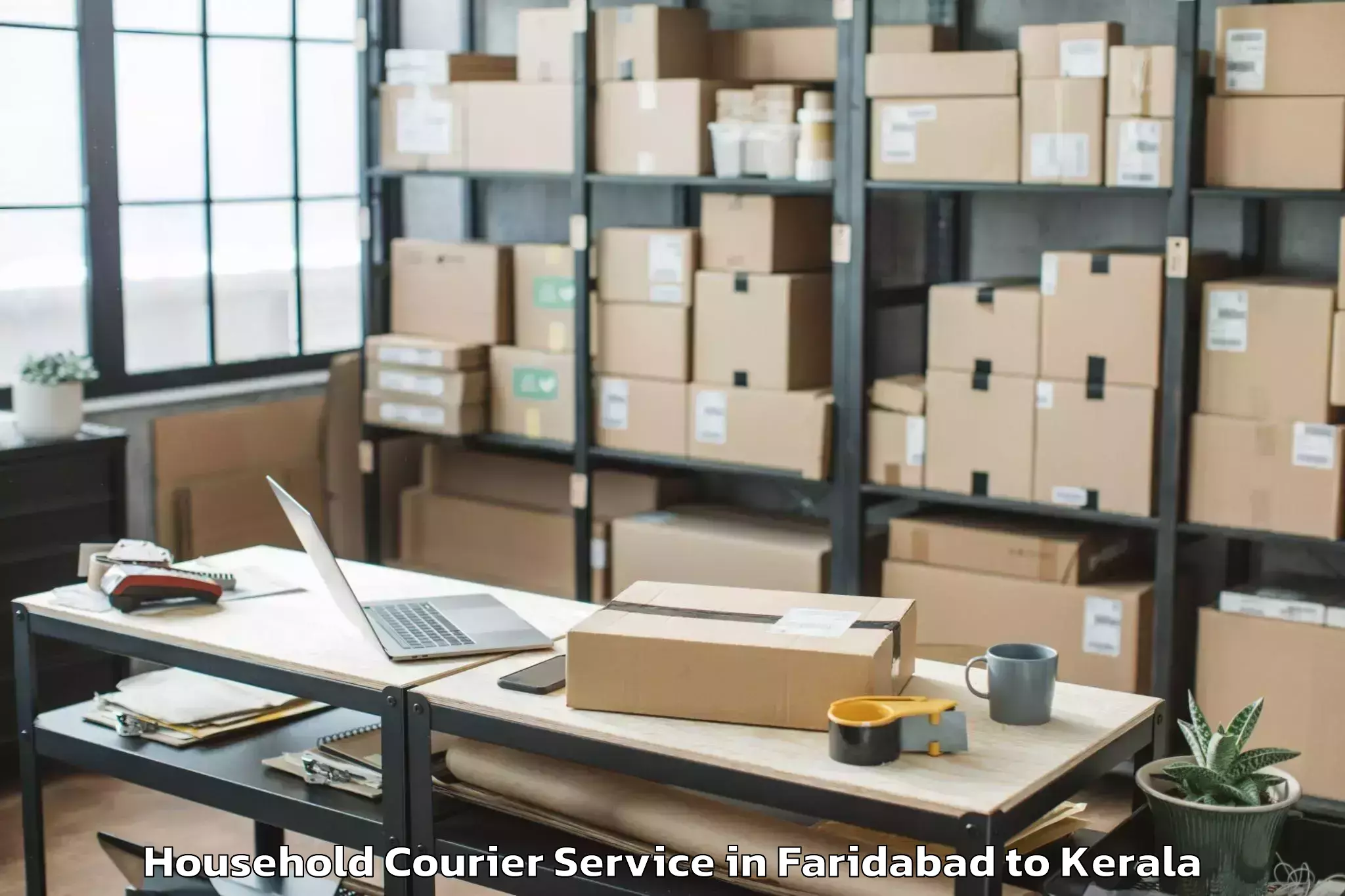 Reliable Faridabad to Quilandy Household Courier